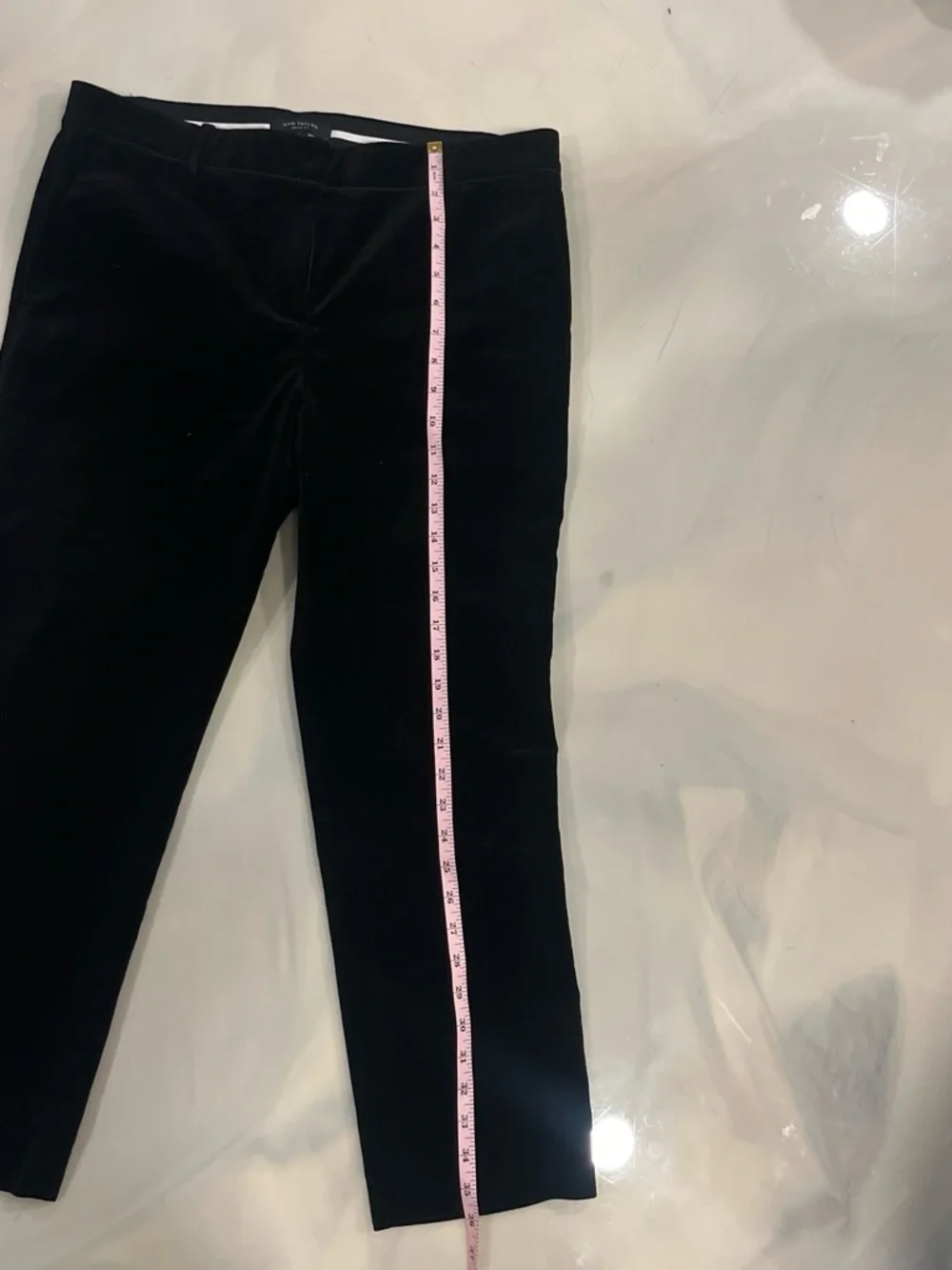 Ann Taylor- Devin fit-  Black Skinny Velvet Jeans